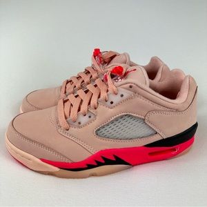 Nike Air Jordan 5 Retro Low Arctic Orange Siren Red-Black DA8016 Women 6 or 7.5